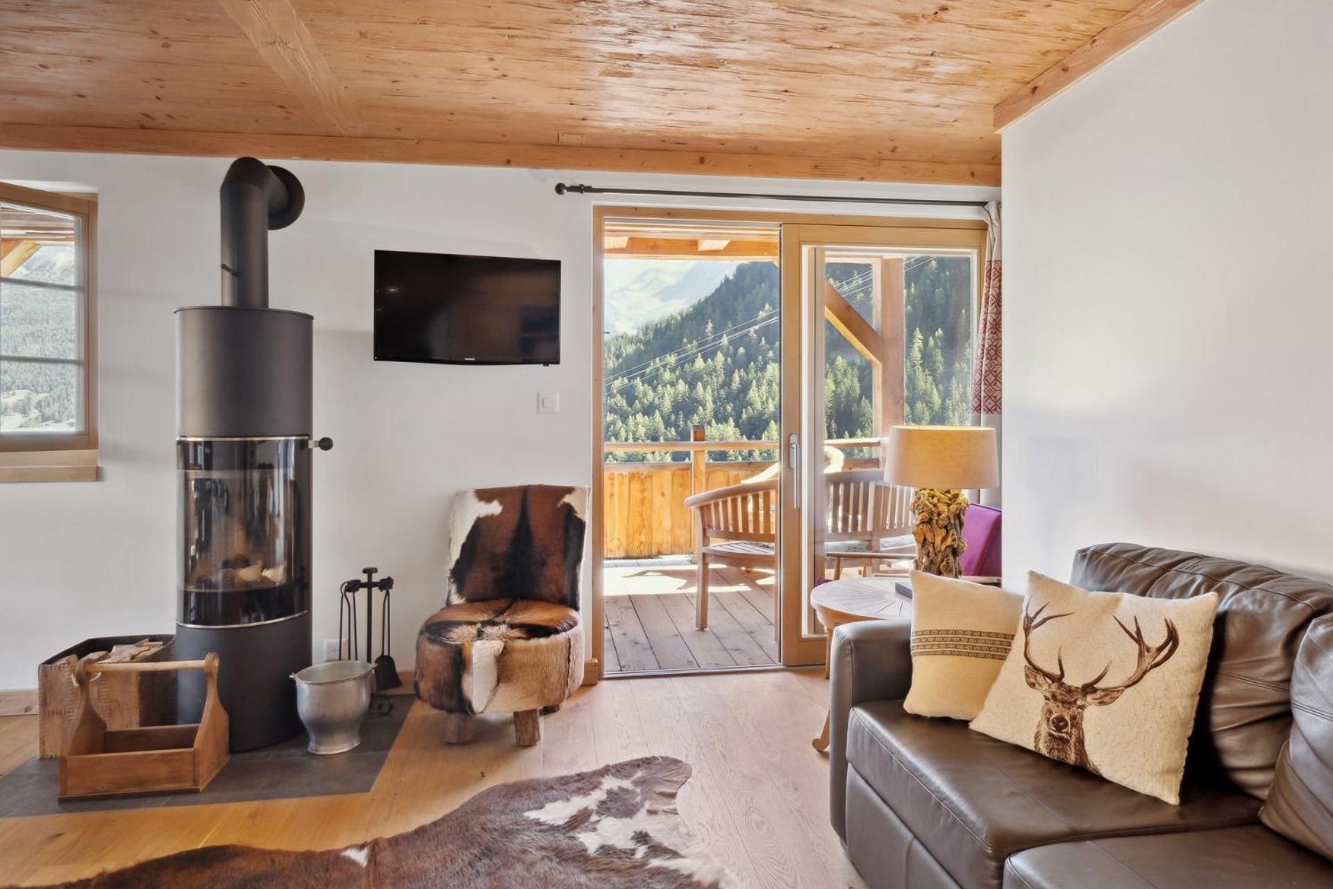 Chalet Larchwood By Mrs Miggins Grimentz Eksteriør billede
